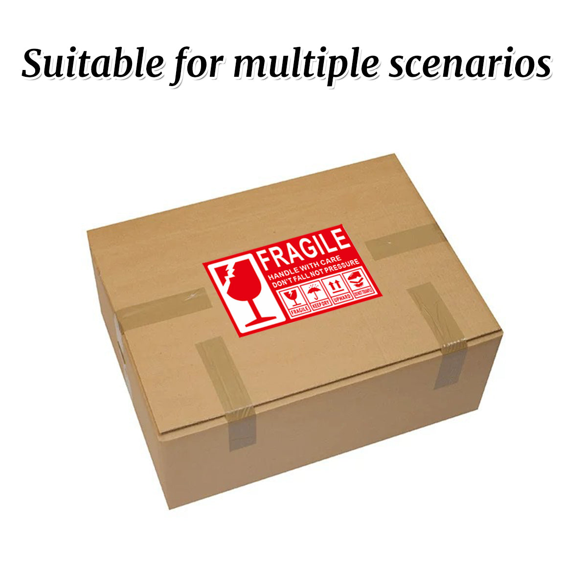 Fragile Warning Self-Adhesive Shipping Stickers Handle With Care Labels