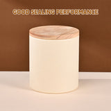 10PCS Kraft Paper Tube Canisters with Wooden Lids Tea Coffee Packaging