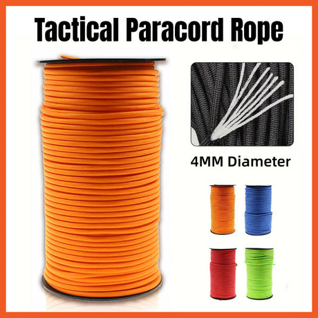 100m Paracord Outdoor Camping Rope Braided