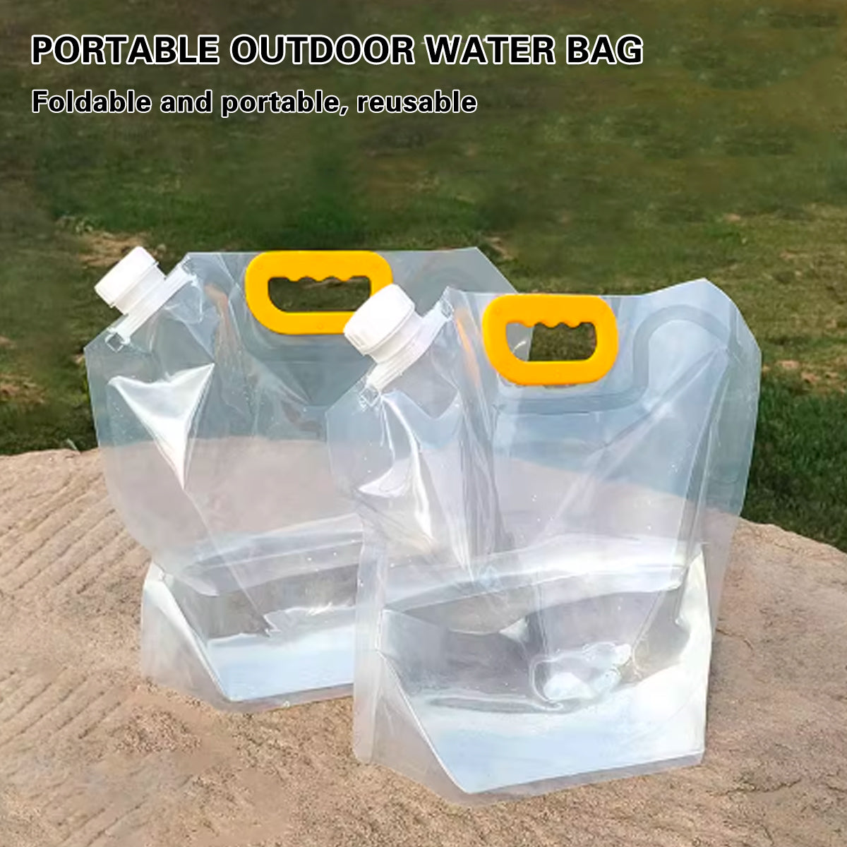 20PCS Large Capacity Portable Transparent Beverage Bags Outdoor Use