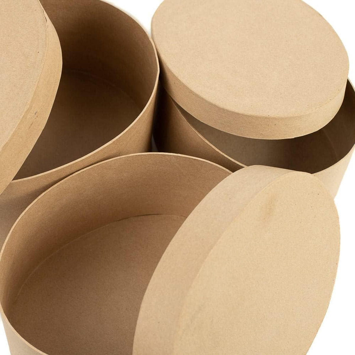 5pcs Oval Paper Gift Boxes for Packaging Display