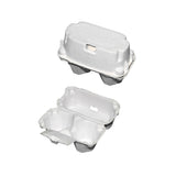 300PCS 2 Slot Paper Egg Trays Molded Pulp Egg Packaging Trays