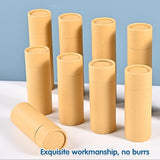 10PCS Kraft Paper Tube Packaging Containers for Storage and Mailing