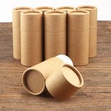 20PCS Kraft Paper Storage Tubes with Lid for Tea Essential Oil Packaging