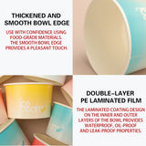 100PCS 4oz Ice Cream Paper Cups Food-Grade Waterproof Takeaway