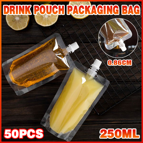 Flask Pocket Bladder Bags 50PCS 250ML Clear