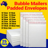 Self Sealin Bubble Padded Envelopes 25PCS 16Sizes White