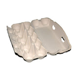 150PCS 10 Slot Paper Egg Trays Molded Pulp Stackable for Egg Packaging