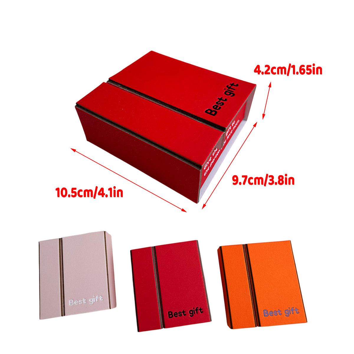 10PCS Folding Paper Gift Boxes 2-Piece Candy Packaging Boxes