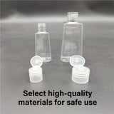 100pcs 30ml 60ml Trapezoidal Clear Refillable Cosmetic Bottles