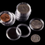 100pcs 40mm Round Coin Boxes Storage Protection Case