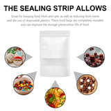 100PCS Kraft Paper Bags with Clear Window Zip Lock Stand-Up Packaging
