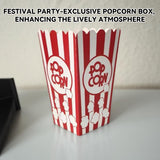 50PCS Greaseproof Popcorn Boxes Paperboard Snack Containers