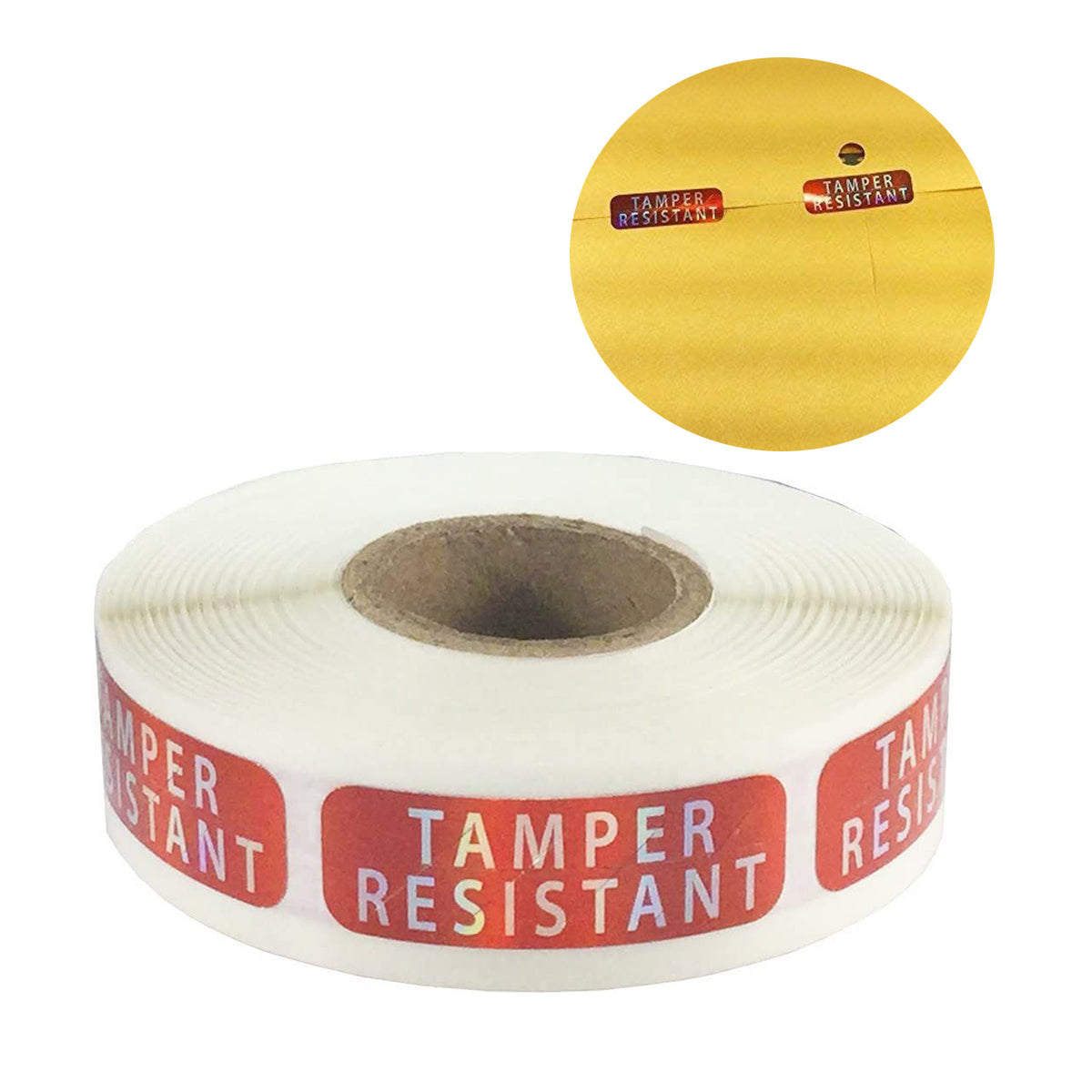 5 Rolls Tamper Proof Laser Security Sealing Stickers