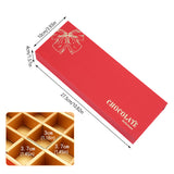 5pcs Chocolate Gift Boxes Book Style Clamshell 12-Slot