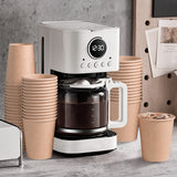 500PCS 9oz Disposable Paper Cups Food-Grade Hot and Cold Use