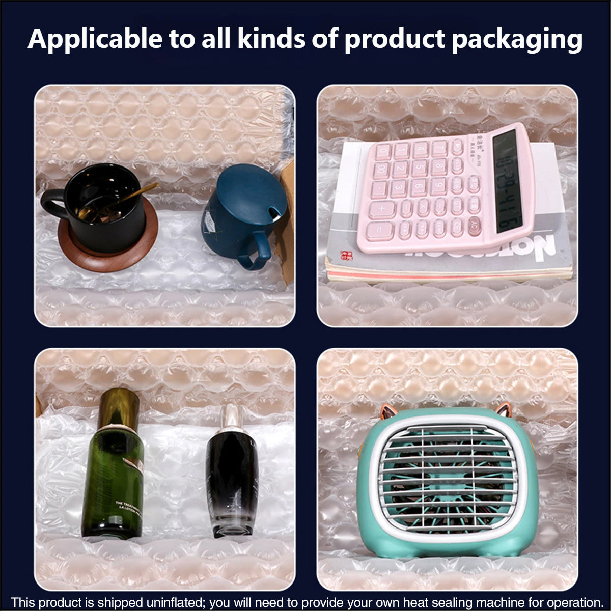 Clear Bubble Wrap Roll Shock Absorbent Packaging for Shipping