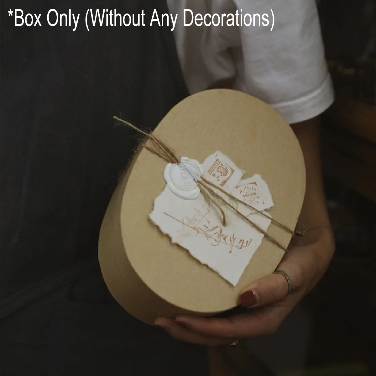 5pcs Oval Paper Gift Boxes for Packaging Display