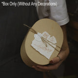 5pcs Oval Paper Gift Boxes for Packaging Display