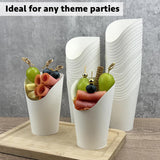 100PCS French Fry Cups 12/14/16oz Food-Grade Oil-Resistant Paper