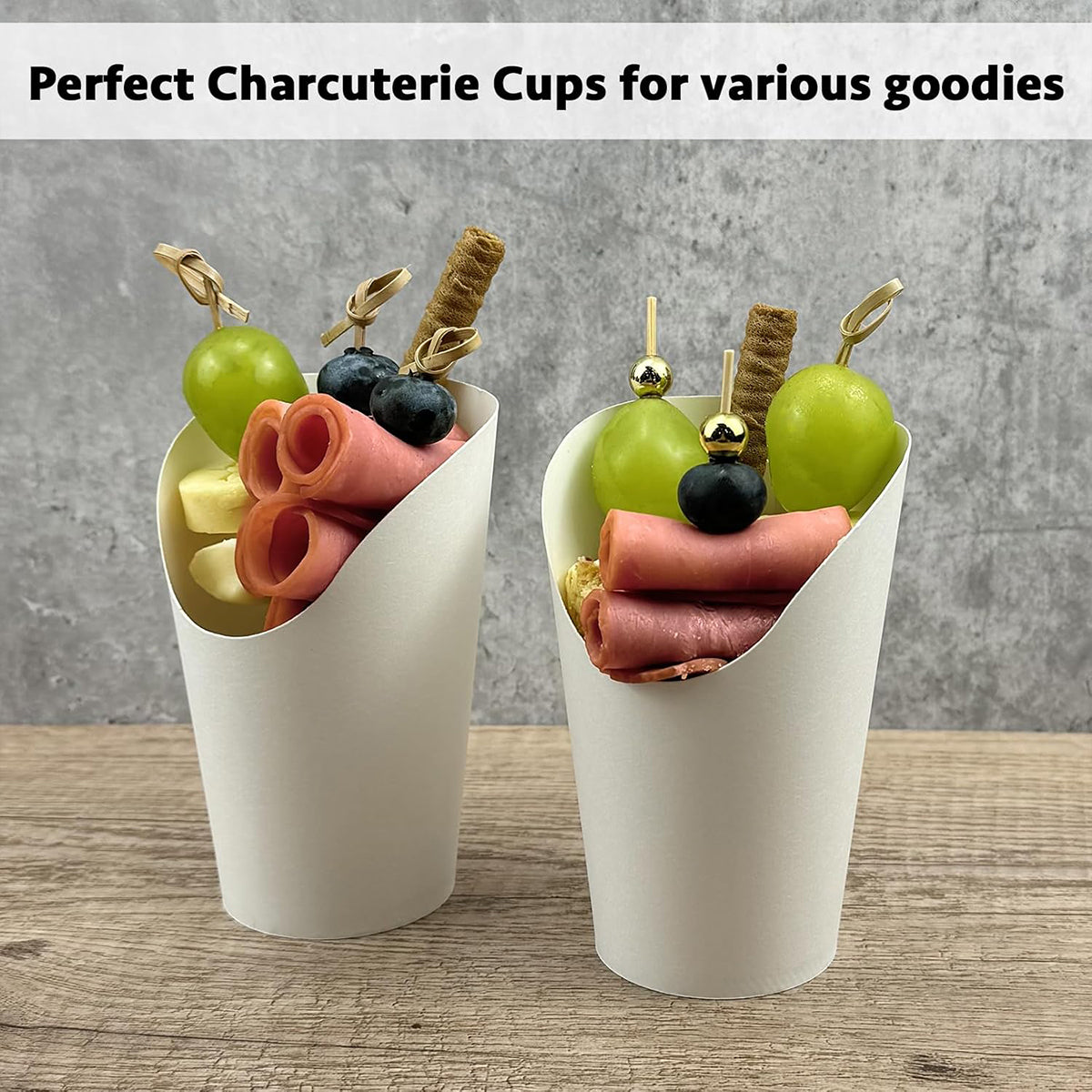 100PCS French Fry Cups 12/14/16oz Food-Grade Oil-Resistant Paper