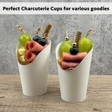 100PCS French Fry Cups 12/14/16oz Food-Grade Oil-Resistant Paper