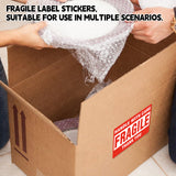 Fragile Warning Stickers Roll 3x5in Shipping Labels 500PCS