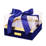 Clear Acrylic Gift Box with Bow for Display Packaging