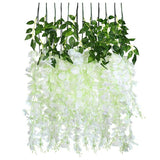 12PCS Artificial Silk Fake Flower Garland