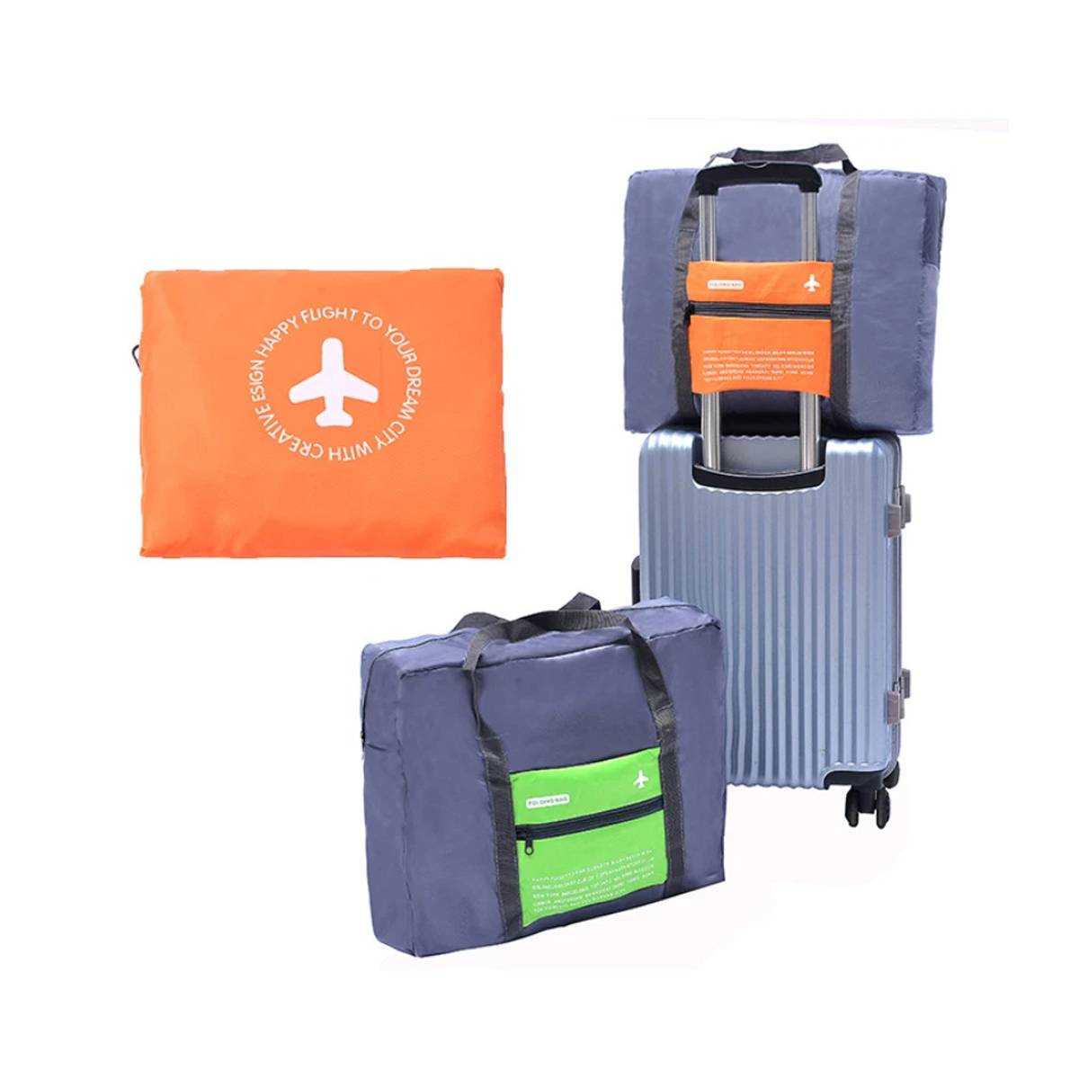 Duffel Storage Bag Waterproof Nylon 4 Colors 1 Piece