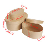 5pcs Oval Paper Gift Boxes for Packaging Display