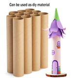 Kraft Paper Storage Tubes Cardboard Document Shipping 10PCS
