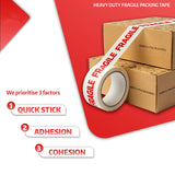 Fragile Warning Tape High Adhesion Shipping Box Labels 5 Rolls