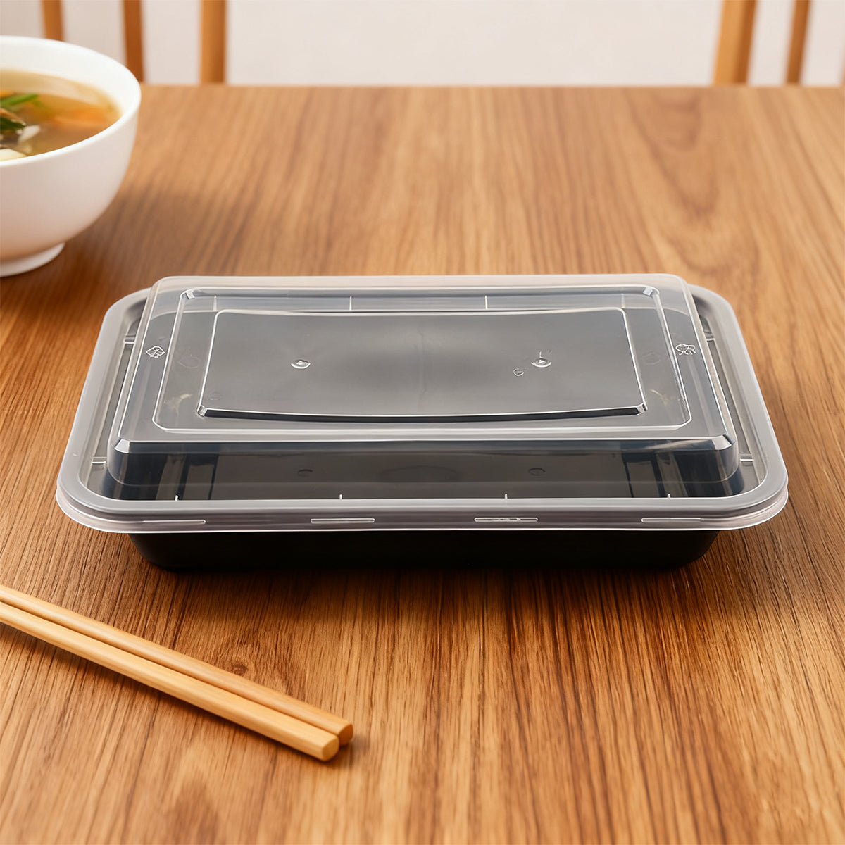 30PCS Food-Grade Takeout Packaging Boxes with Clear Lids for Meal Prep