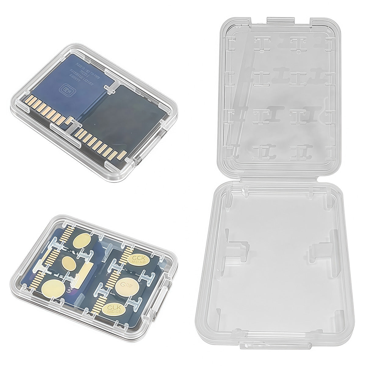 20 Pcs 8 in 1 Protective Case for Smartphones Camera Card Storage