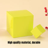 50pcs Colourful Square Paper Gift Packaging Boxes