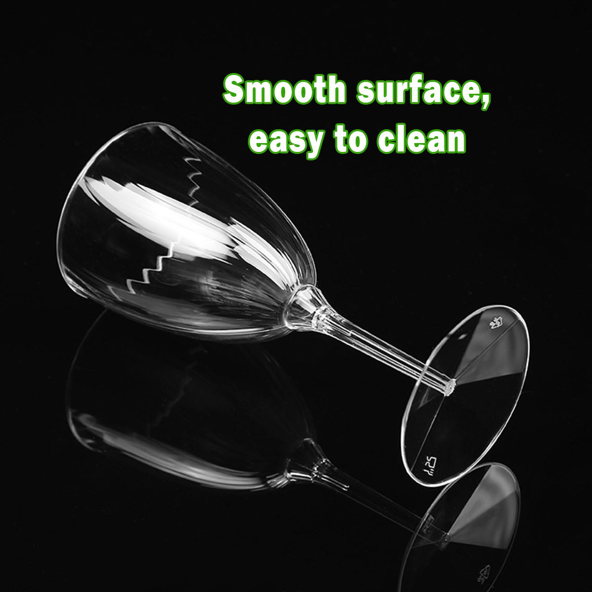8pcs 210ml Plastic Twill Wine Glasses for Party Bar