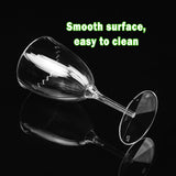 8pcs 210ml Plastic Twill Wine Glasses for Party Bar