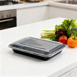 30PCS Food-Grade Takeout Packaging Boxes with Clear Lids for Meal Prep