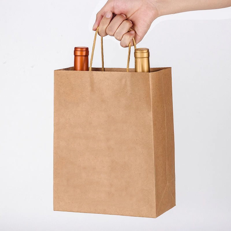 Kraft Carry Shopping Paper Bags 20PCS 12Colours