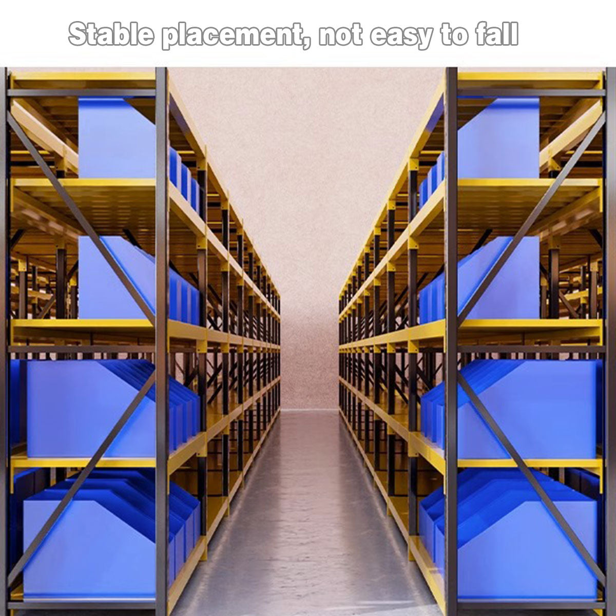 Waterproof Shelf Storage Boxes Stackable Tool Bins 5PCS