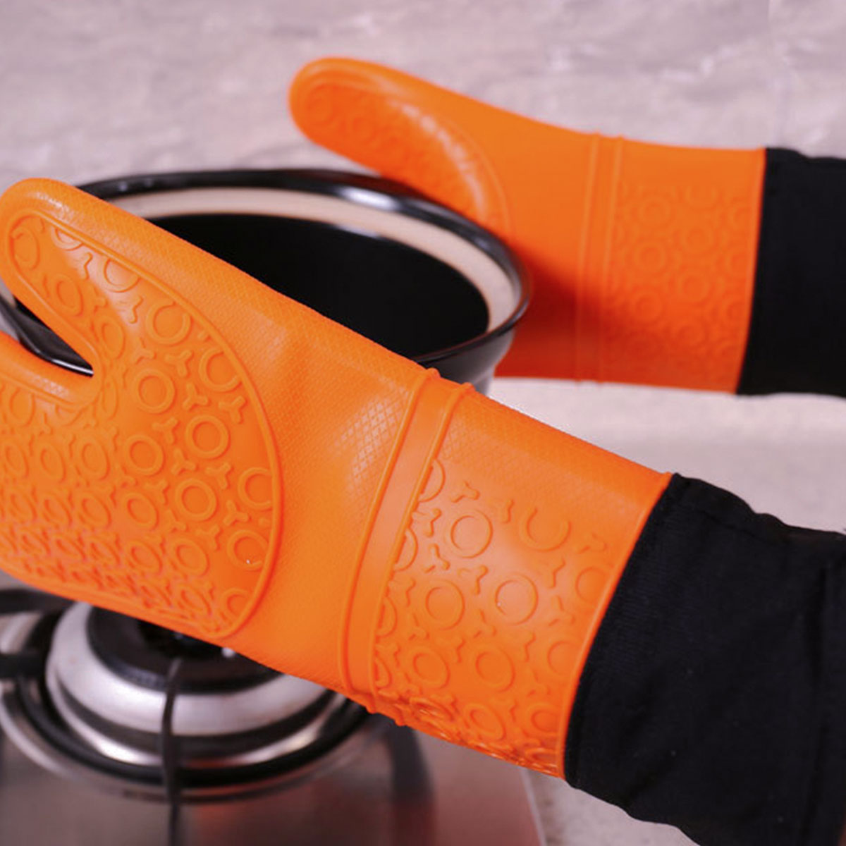 Insulated Oven Mitts Heat Resistant Gloves 2PCS