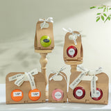 50pcs Kraft Paper Gift Boxes with Single Double Handle
