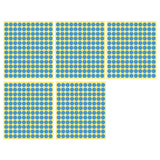 8/13/25/50mm Round Sticker Dots Adhesive Labels Cool-toned