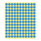8/13/25/50mm Round Sticker Dots Adhesive Labels Cool-toned