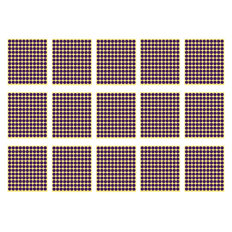 8/13/25/50mm Round Sticker Dots Adhesive Labels Cool-toned