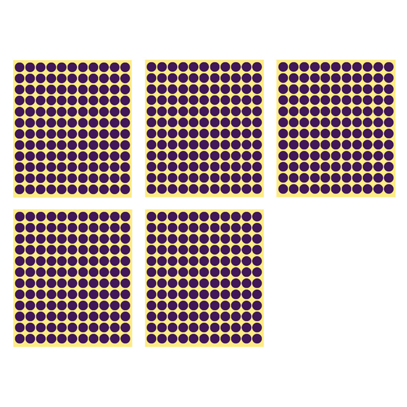 8/13/25/50mm Round Sticker Dots Adhesive Labels Cool-toned