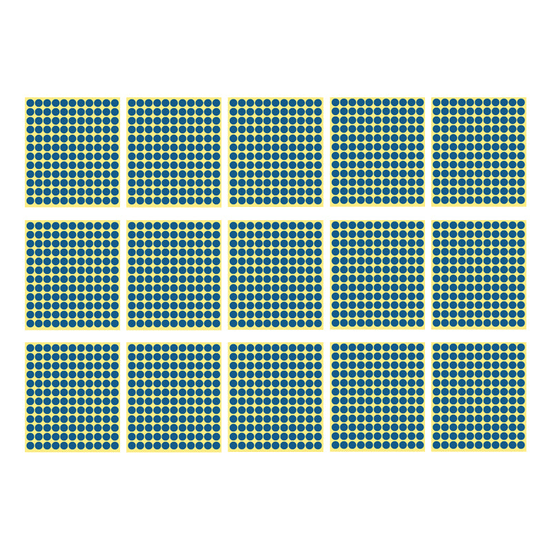 8/13/25/50mm Round Sticker Dots Adhesive Labels Cool-toned