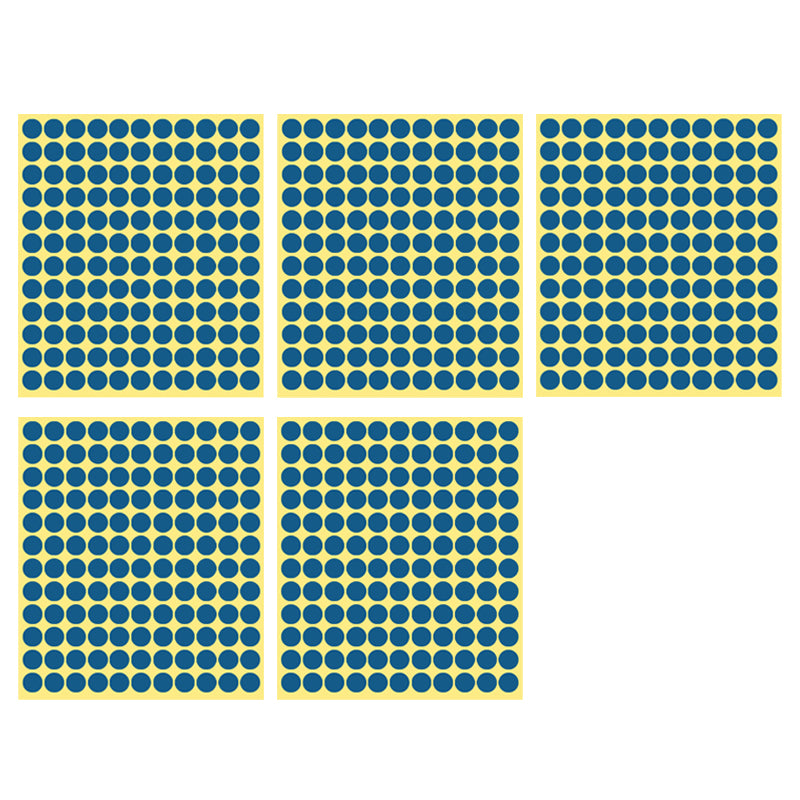 8/13/25/50mm Round Sticker Dots Adhesive Labels Cool-toned