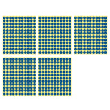 8/13/25/50mm Round Sticker Dots Adhesive Labels Cool-toned